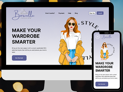 Borcelle Fashion Responsive Landing Page