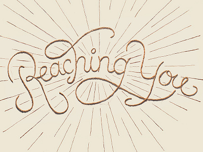 Reaching you, craft lettering for Bank of Maldives