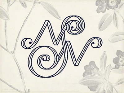 N+S.N Wedding Monogram