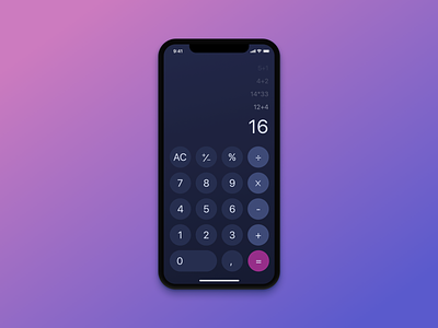 Daily UI #004 Calculator app dailyui dailyui 004 design uidesign