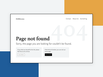 Daily UI #008 404 Page