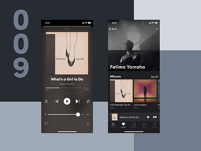 Daily UI #009 Music Player