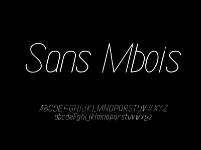SANS MBOIS font sans font sans mbois sans serif