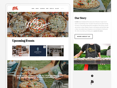 Wolf Pizza - Web Design