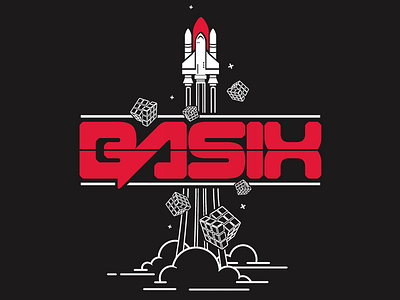 Basix bold graphic icon iconography line minimalism nerd professional reddit shirt shuttle space