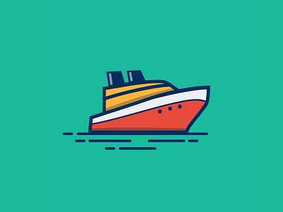 January - On Deck bold cruise design icon illustrator minimalism music playlist simple vacation
