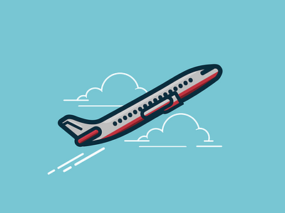 March - Take Flight airplane flight fly icon iconography illustrator minimalism photoshop simple