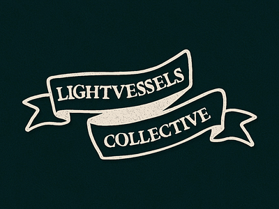Lightvessels Collective americana badge banner branding handdrawn illustrator leather logo photoshop retro rirbbon vintage
