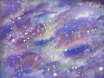 2018 Constellation Watercolor Abstract