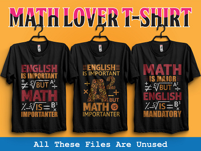 Math Lover T-shirt Design Bundle