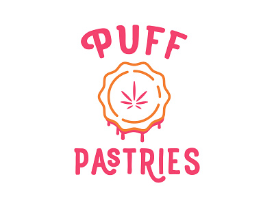 Edibles Logo for Puff Pastries branding design edibles illustrator cc logo logodesign pastry