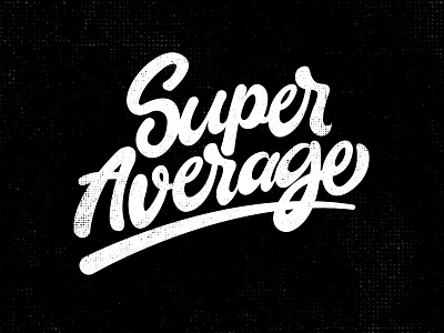 Super Average Word Mark illustrator cc typography design typography logo
