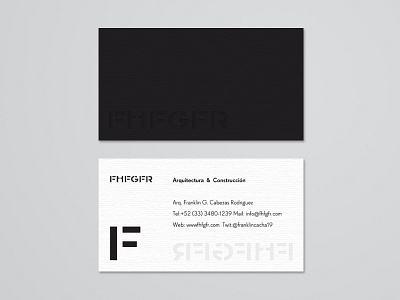 Fhfgfr branding business cards work in progress