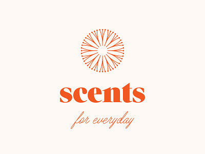 Scents brand branding dandelion graphic design icon illustration logo logotype