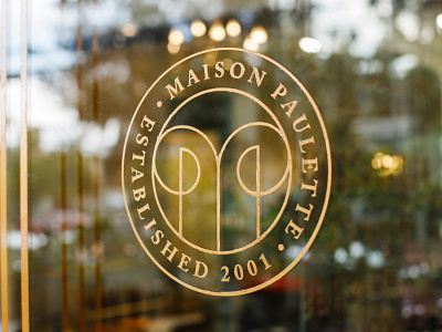 Maison Paulette Monogram branding handpainted logo monongra typography