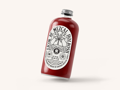 Licor de Mezcal Holbosh branding graphic design label labeldesign logo mezcal spirits wine