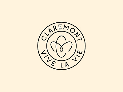 Claremont Monogram badge cm graphicdesign logo monogram