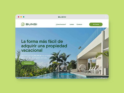 Bunsi Landing Page landing page logo ui web web design website
