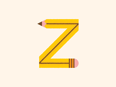 Pencil Z illustration pencil z