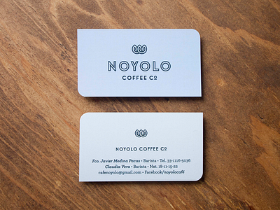 Noyolo Business Cards business cards coffe logo zinegraph