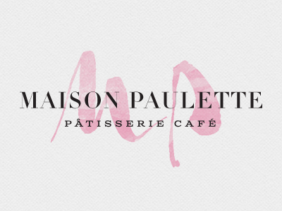 Maison Paulette branding didot texutre