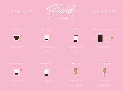 Paulette Coffee coffee icons illustration