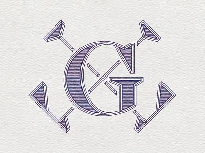 G Monogram blue branding g graphic design monogram zinegraph
