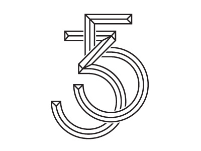 35 graphic logo numbers zinegraph