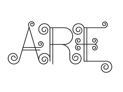 Are design lettering type zinegraph