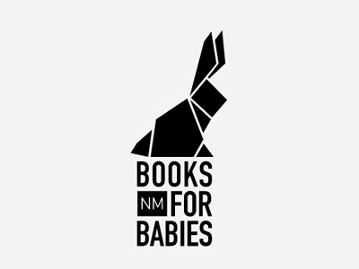 Books for babies branding logo origami zinegraph