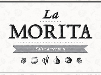 La Morita craft label salsa typography zinegraph