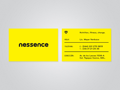 Nessence business cards branding business cards logo