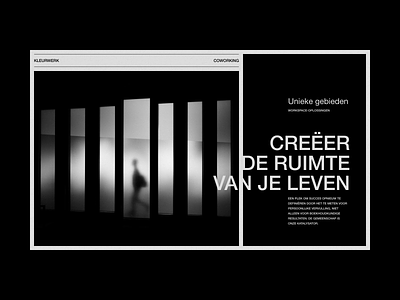 Kleurwerk — Visuals branding clean coworking coworking space design editorial minimal ui visuals web design