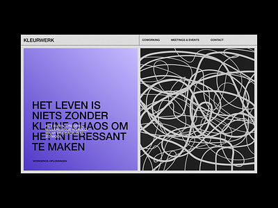 Kleurwerk — Visuals branding coworking coworking space design editorial gradients minimal ui visuals web design webdesign