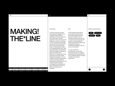 W. Magazine Article abstract article branding design digital magazine editorial minimal ui web web design