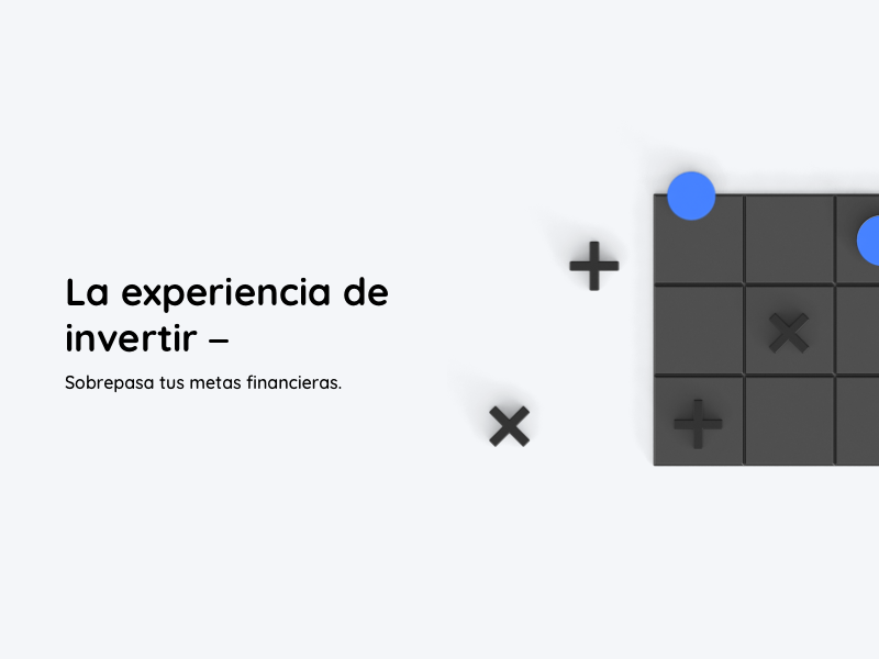 Experience Investment branding chess editorial blue black web investment experience minimal fintech