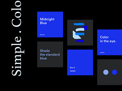 Midnight blue black blue brand color colors combination dark explore inspiration simple