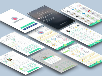 Dropper healthcare mobile app ui ux design