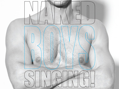 Book Design - Naked Boys Singing book design graphic design print typography