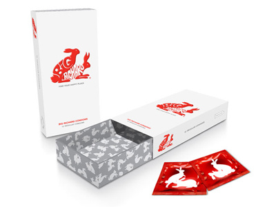 Big Richard Condoms brand development packaging typography