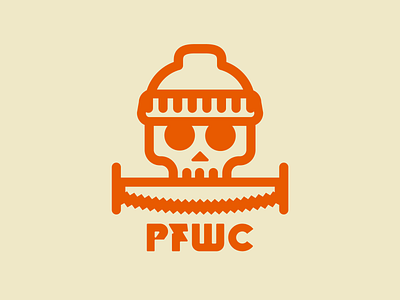 PFWOODCRAFT branding design identity illustration logo