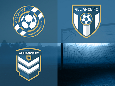 Alliance FC Badges badge design football identity illustrator logo soccer