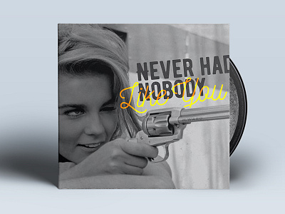 Album Art - Never Had Nobody album art cowgirl design graphic design typography vintage