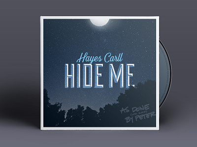 Album Art - Hide Me album art cowgirl design graphic design typography vintage
