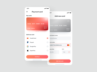 Credit card - Daily UI app bank credit card daily ui design figma interface mobile ui ui ux design