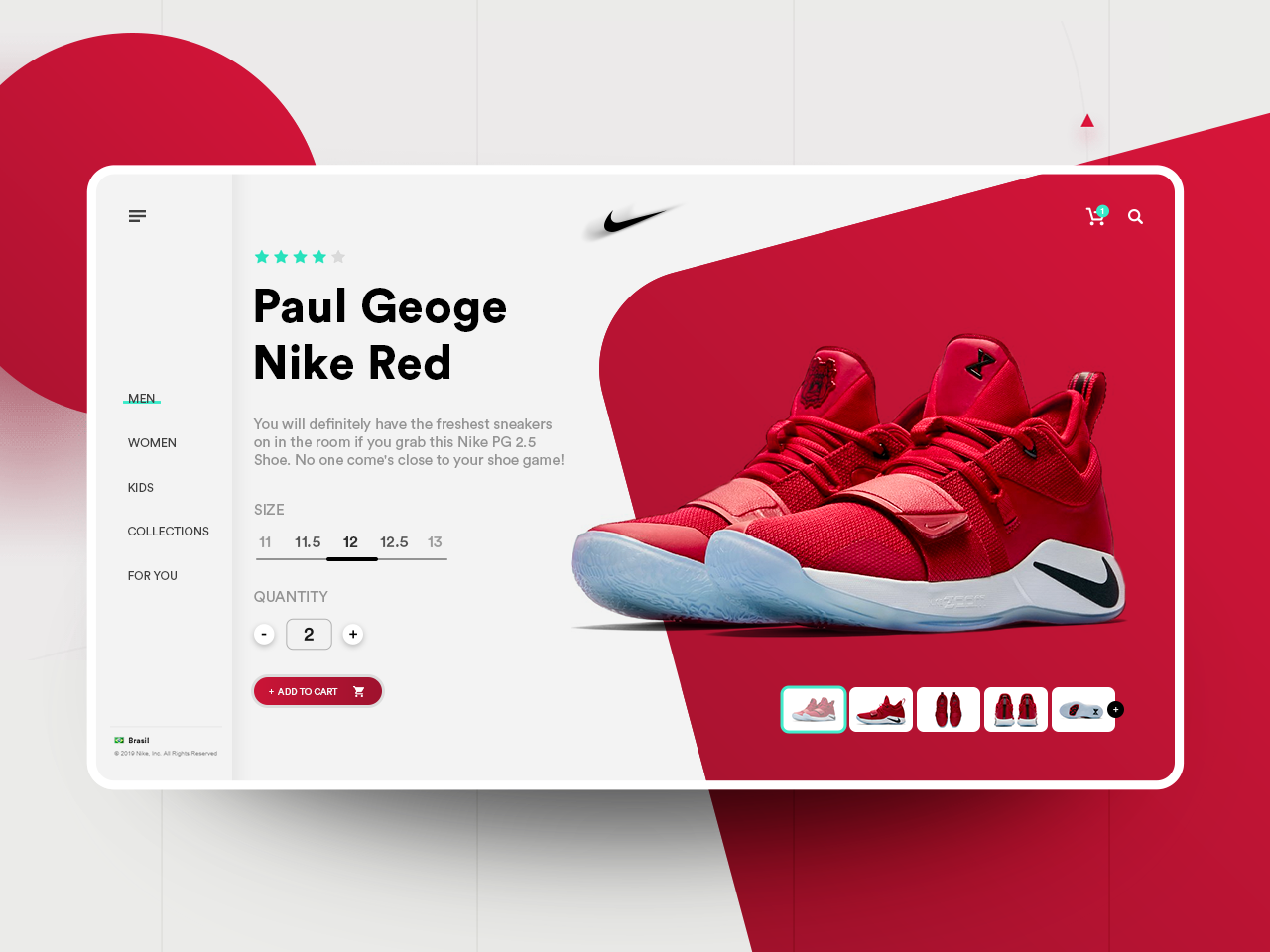 Nike - Product Page by Lucas Dantas on Dribbble