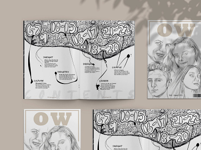 OW Magazine branding design graphic design illustration magazine