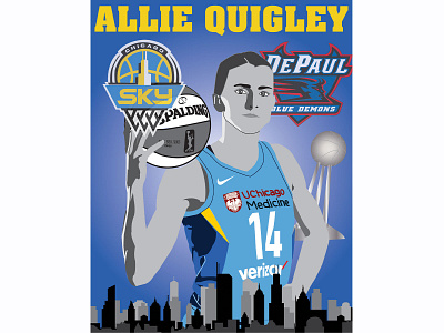 Allie Quigley Tribute design graphic design illustration vector