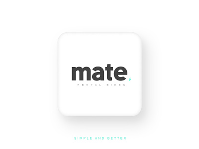 Mate | Rental Bikes bike brand branding design logo logotype socialmedia thunder