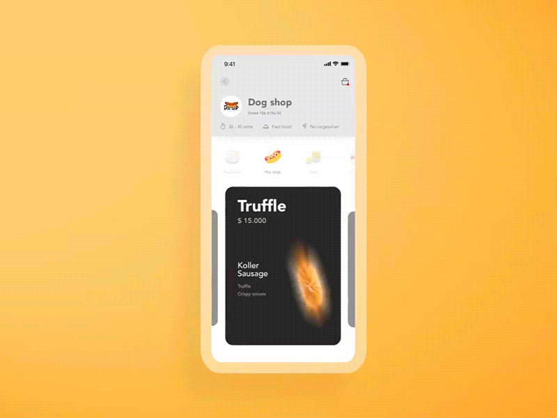 Dog Shop animation app design food logo ui ux web